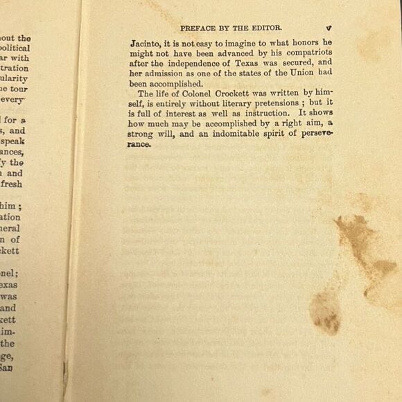 Antique 1902 Life of David Crockett by E. A. Brainerd Hard Cover Book - Picture 9 of 16